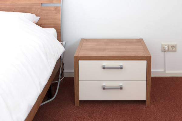 Bedside table locker shelf