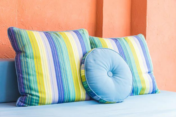 Pillows full of vibrant colors